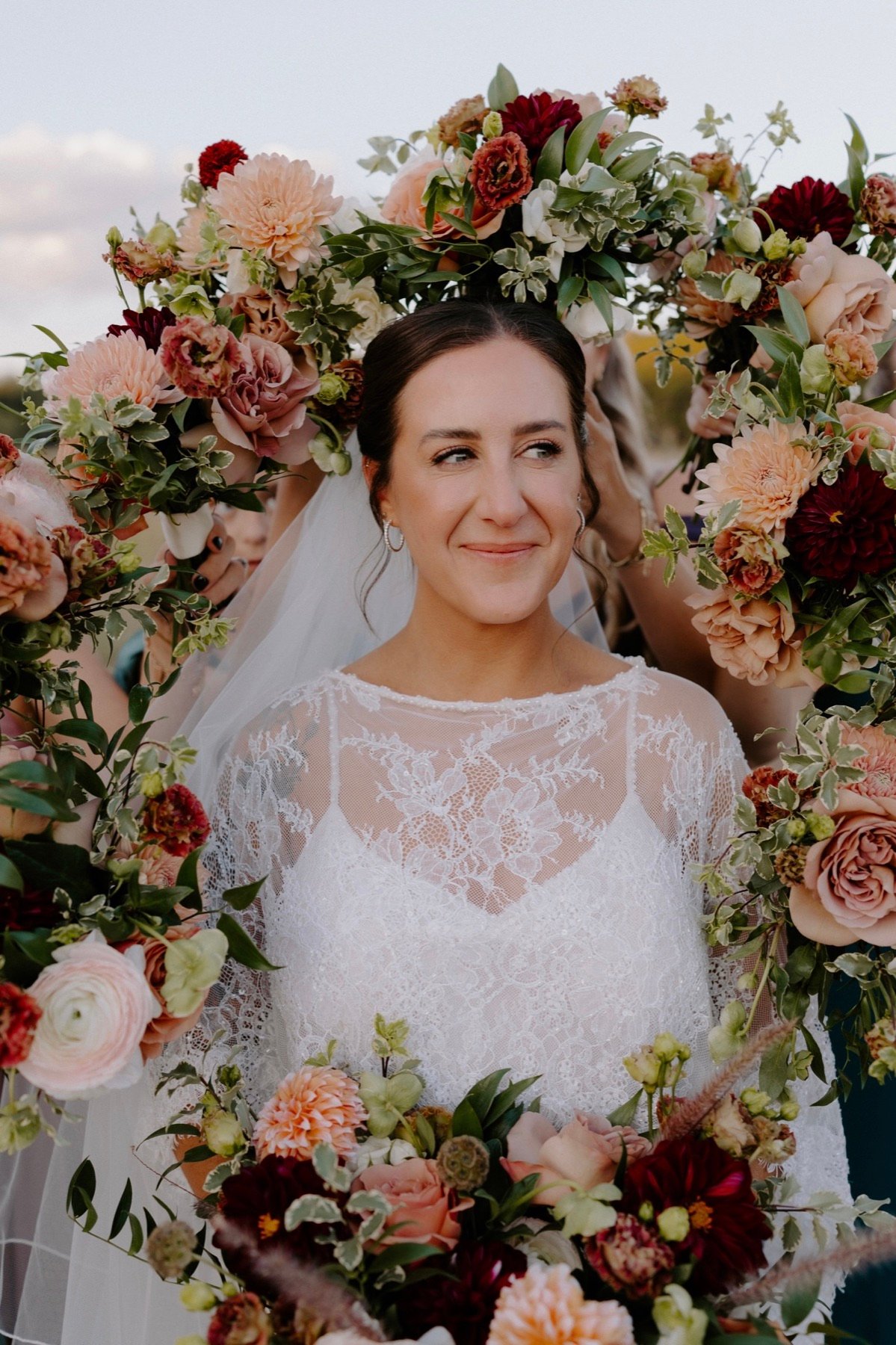 Bride with soft natural wedding makeup